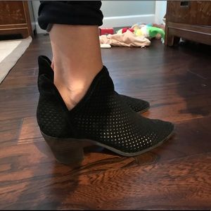 Lucky brand perforated booties